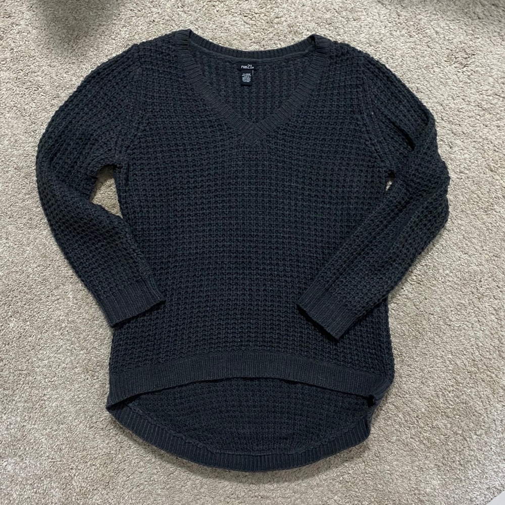 Waffle sweater